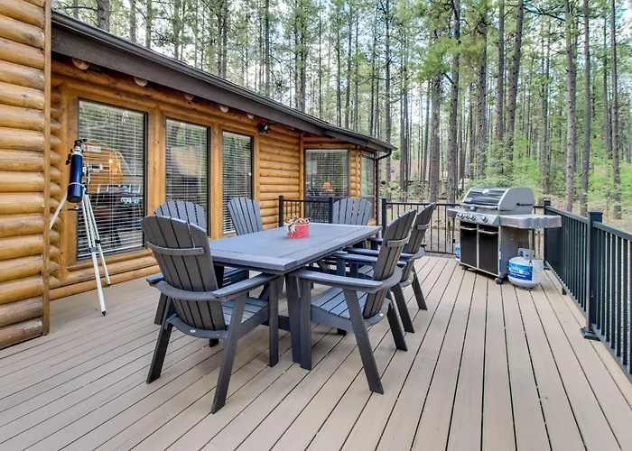 Holiday home Near Fishing & Hiking: Log W/ Deck! *