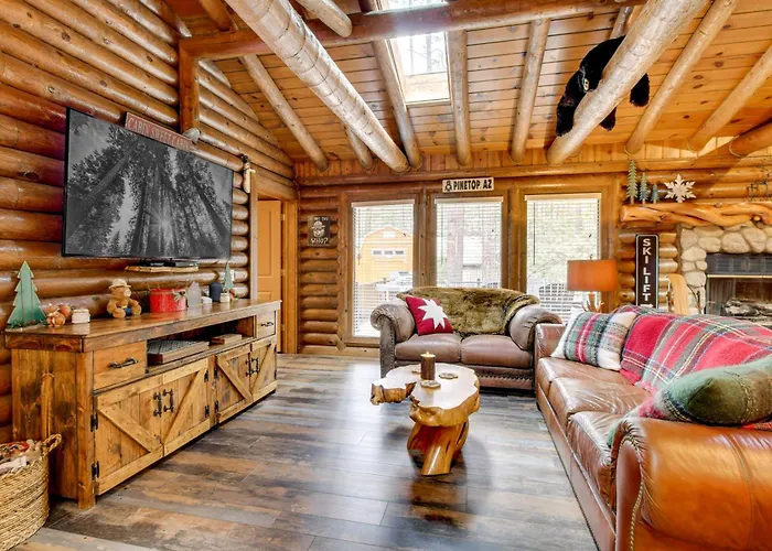 Near Fishing & Hiking: Log W/ Deck! *
