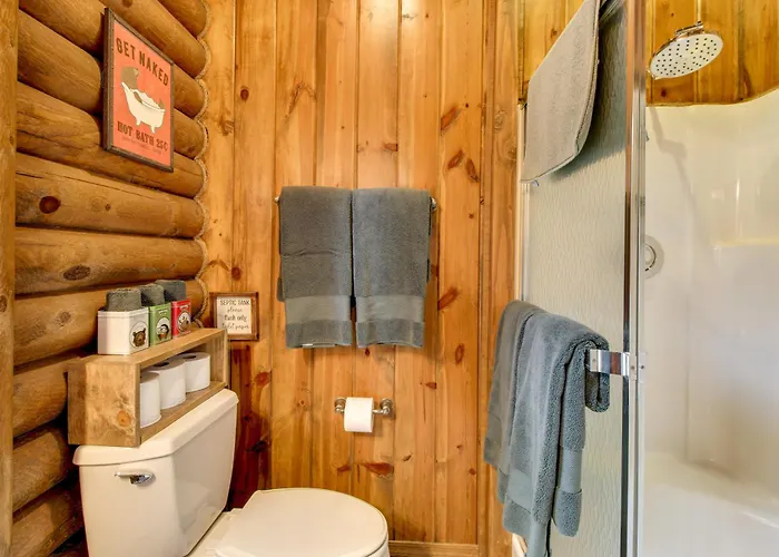 Holiday home Near Fishing & Hiking: Log W/ Deck!