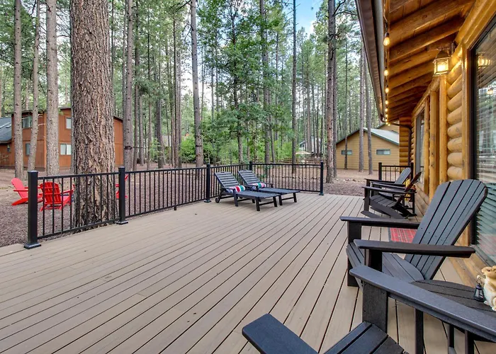 Near Fishing & Hiking: Log W/ Deck! *